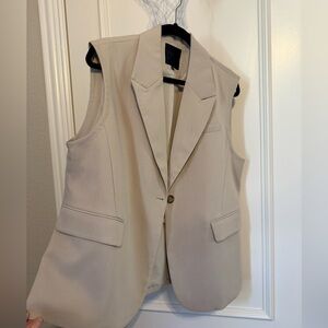 MiniSelf dress vest - light tan- size XXL